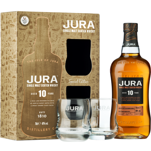 Jura 10 Aged Years 40% 0,7L + 2 Szklanki.png