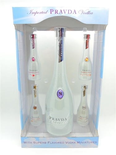 Pravda Vodka + 4 Miniaturki.jpg