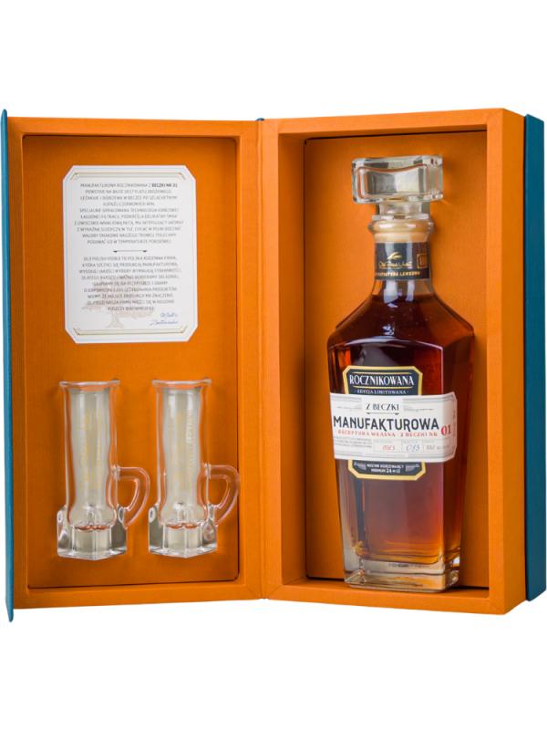 Wódka Manufakturowa z Beczki nr 02 + kieliszki 46,6% 0,7L_.jpg